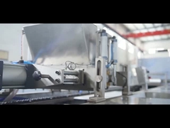 Λειτουργία δύο μηχανή 300kg/hour PLC φραγμών σοκολάτας καταθετών